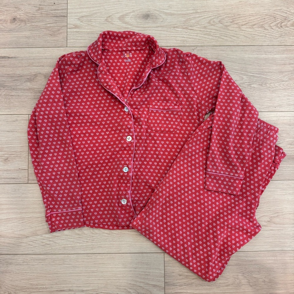 Roller Rabbit red heart pajama set